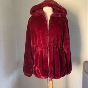 NWT Me Jane red faux jacket/coat